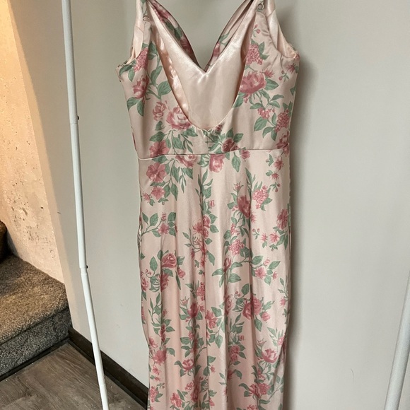 Revelry Floral Maxi Dress in Pink and Green - Picture 2 of 5
